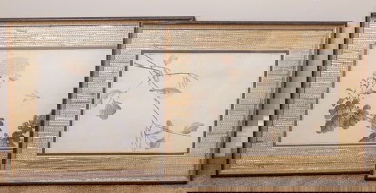 Pair of Framed Watercolor Nature Paintings