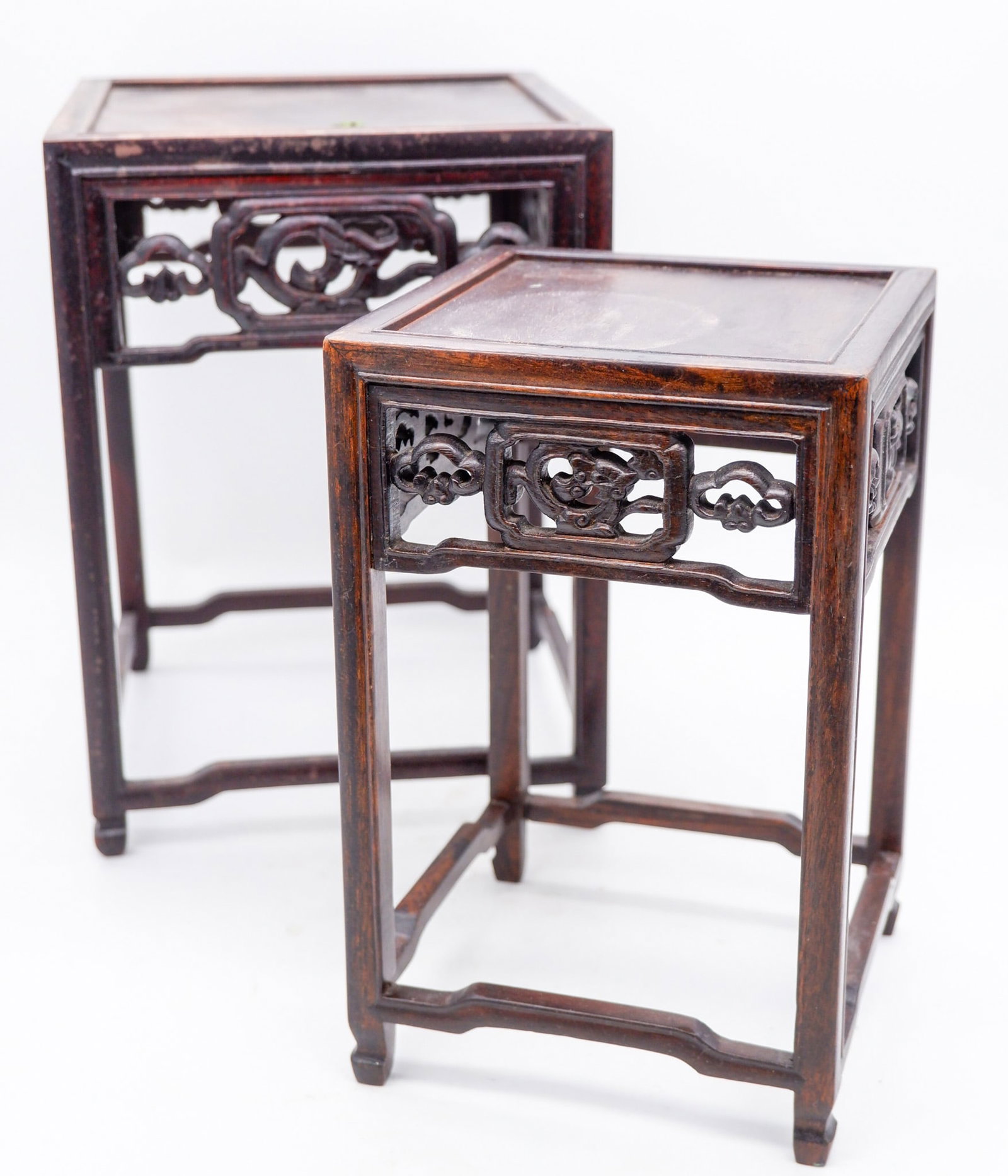 Two Square Wooden Display Stands (1 of 3)