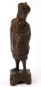 Carved Wooden Asian Figure