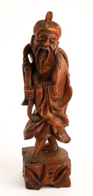 Carved Wooden Asian Figure