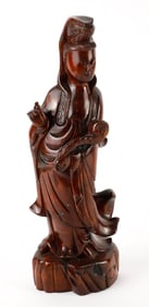 Carved Wooden Guanyin