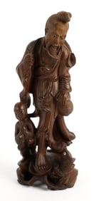 Carved Wooden Shou Lao