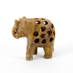 Soapstone Elephant Figurine