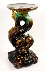 Weller style Pottery Plant Stand