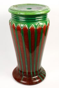 Weller style Pottery Jardiniere Stand