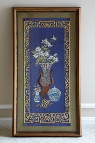 Silk Embroidery Panel