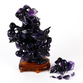 Carved Amethyst Vessel