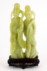 Jade Statue of Geishas