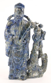 Hand Carved Lapis Immortal with children