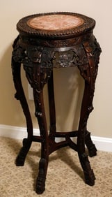 Antique Chinese Round Art/Plant Stand