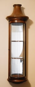 Bow Front Wall Hanging Vitrine