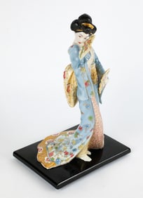 Franklin Mint Porcelain Geisha Figure