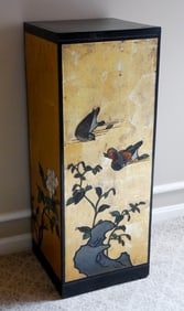 Chinese Black Lacquered Art/Plant Stand