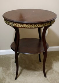French Mahogany Lamp Table