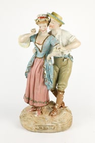 French Porcelain Figurine Couple