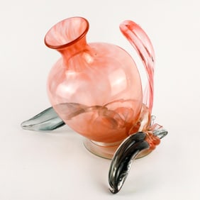 Pink Art Glass Vase