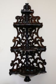 Oriental Style Wooden Shelf