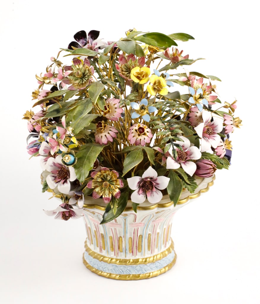 Enamel Flowers in Pot (1 of 7)