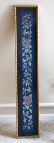 Gold Framed Fabric Panel