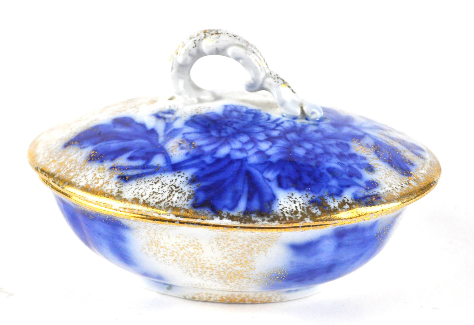 Vintage Flow Blue Soap Dish (1 of 7)