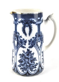 S. Johnson England Flow Blue Pitcher