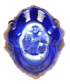 La Francaise Flow Blue Oval Dish