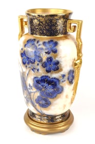 Double Handled Flow Blue Urn