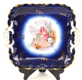 P.M. Bavaria Double Handled Square Decorative Plate