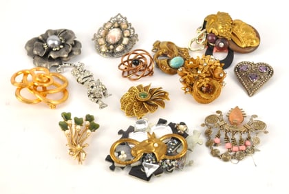 Thirteen Brooches