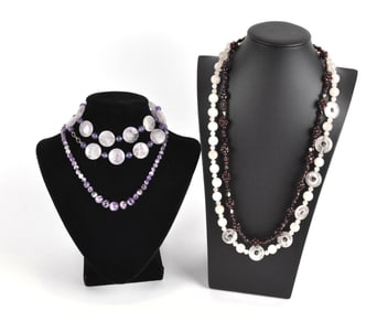 Four Beaded Necklaces