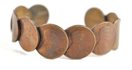 Vintage Penny Cuff Bracelet
