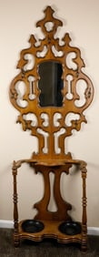 Victorian Walnut Hall Tree
