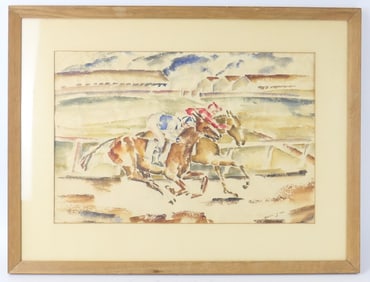 Original Watercolor "The Winner" by Marcia Hite