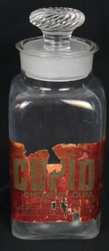 Antique Cupid Chewing Gum Candy Jar