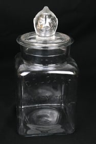Antique Colgans Taffy Tolu Candy Jar