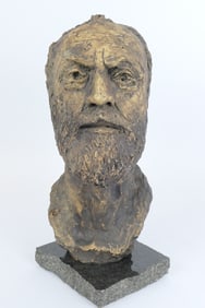 Clay Bust by Indiana Sculptor David Ross Stevens