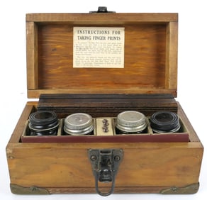 Antique Police Finger Printing Kit
