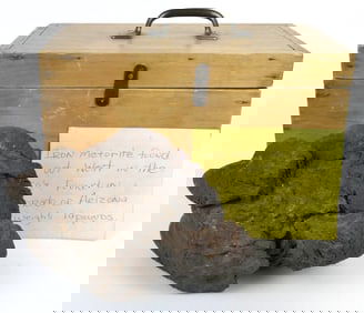 Iron Meteorite in Box