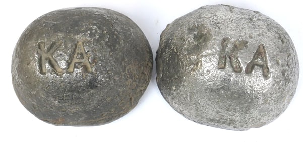 Two Metal Spherical Blobs