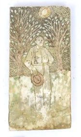 Quartz Carving of Farmer