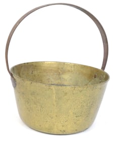 Antique Solid Brass Jam Pot