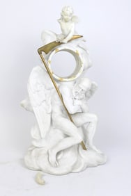 Bisque Clock Housing of Angel of Death