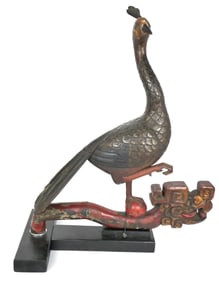 Wooden Peacock on Chinese Dragon