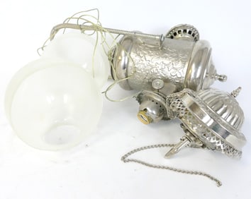 Antique Hanging Kerosene Lamp