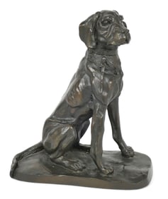 Sitting Dog Figurine