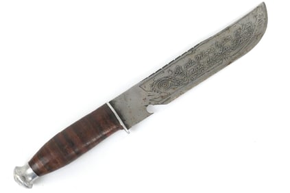 Mexican Bowie Style Hunting Knife