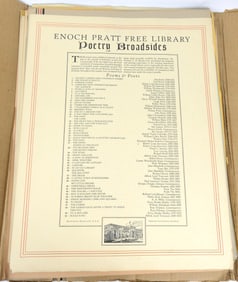 1935 Library Poetry Broadsides Collection