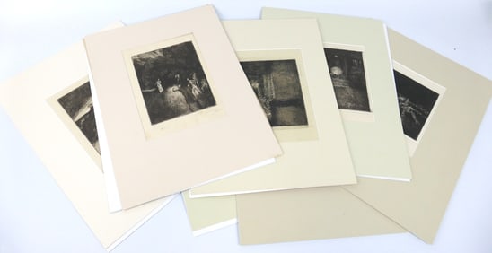 Seven Etchings By Karl Georg Heimmerich