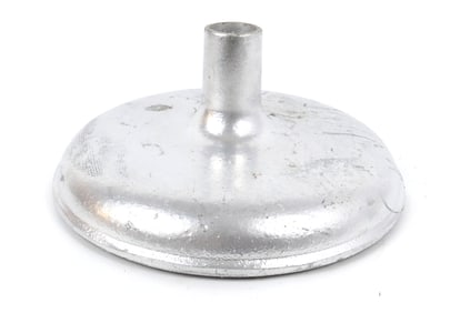 Silver Tone Cast Iron Flag Base