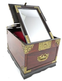 Vintage Wooden Chinese Travel Vanity
